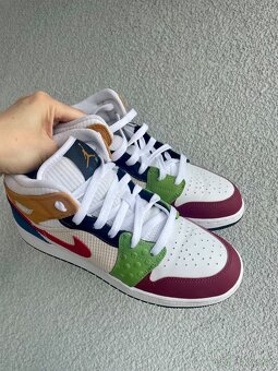 NIKE AIR JORDAN 1 MID SE MRM GS vel. 38,5 - Limitovaná Edice - 4