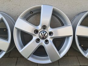 Prodám original aludisky vw R16 6.5jx16H2 ET50 5x112 - 4