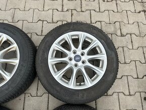 4x al kola 5x108, TPMS + pneu zimní 205/60 R16 - 4