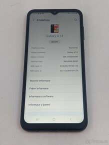 Samsung Galaxy A14 4/64gb black. Záruka 6 měsíců. - 4