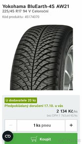 225/45 R17 Nové Yokohama - 4