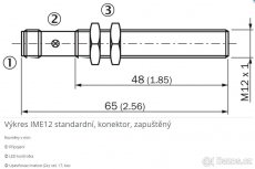 Indukční senzor Sick IME12-04BPSZCOS - 4