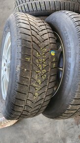 orig. alu kola Mercedes 17" + pneu Dunlop winter sport - 4