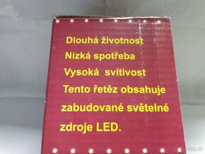 Vánoční řetězy LED světelný SLEVU - 4