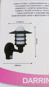 Venkovní nástěnná lampa se senzorem Rabalux - nová - 4