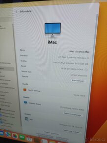 iMac 21,5" late 2017 i5--16GB 1TB+klaves+mys+kabel+SLUCHATKA - 4