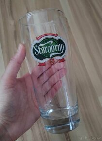 Pivní sklo půllitr krygl sklenice Starobrno, Pilsner Urquell - 4