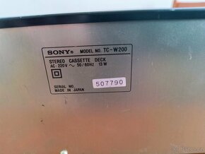 Prodám tapedeck Sony TC-W200 na opravu - 4