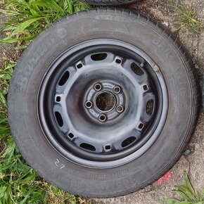 plechové disky na škoda R14 5x100 ET35 letním pneu - 4