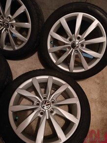 4ks alu disky orig. VW 5x112 R17 pneu zimné - 4