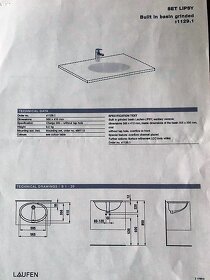 Umyvadlo zápustné Lipsy Laufen 11291 nepoužité, 2 ks - 4