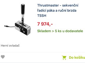 Thrustmaster - sekvenční řadící páka a ruční brzda - 4