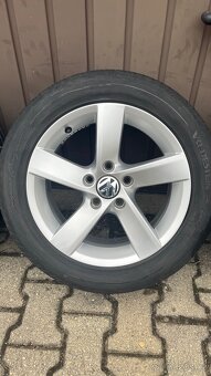 Alu kola VW 5x112 R16 Letni pneu 205/55/16 - 4