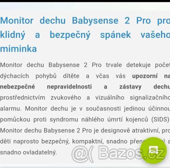 Monitor dechu Babysense 2 - 4