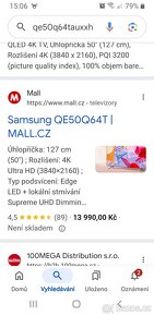 Samsung qled 127cm..3 roky starý... - 4