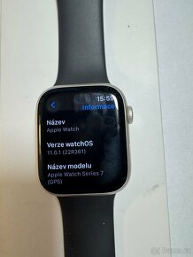 Apple Watch 7 Nike 45mm kondice baterie 84% s kabelem  Cena - 4