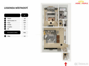 Prodej bytu 2+KK, OV, 52 m2, Palmovka - 4