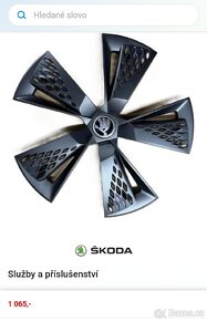 Škoda Kryt hliníkového disku pro 18" PROCYON černá-matná - 4