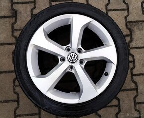 Alu kola originál Volkswagen Golf, Touran, Caddy 5x112 R17 - 4