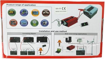 Měnič napětí inverter z 12V na 220V 1500W + USB - 4