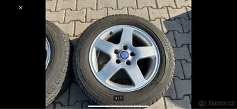 4x al kola 5x112 16 + pneu zimní 205/65 R16C - 4