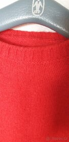 Vlněný svetr červený Kappa, 100 % vlna, velikost M - 4