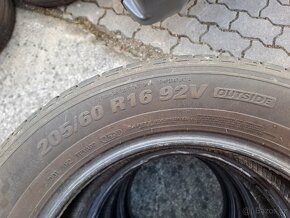 Sada letních pneu Kumho 205/60/16, cca 5 mm - 4