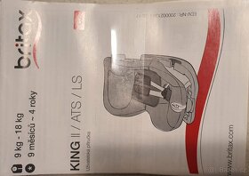 Britax king II 9-18kg - 4