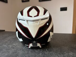 Prodám přilbu na motorku BELL RS1 Emblem White - 4