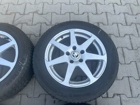 4x al kola 5x112 16 + pneu zimní 205/55 R16 - 4