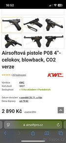 Airsoft Luger P08 Co2 Blowback - 4