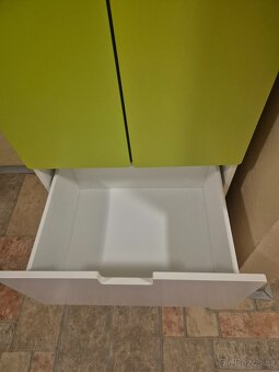 Šatní skříň Ikea - Stuva bílo zelená - 4