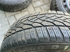 4x plechové disky FORD 4x108 R15, zimní pneu 80% - 4