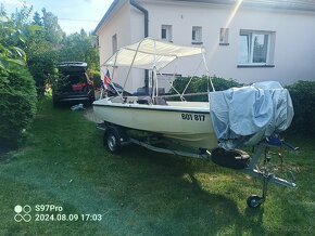 Loď 440 motor evinrude etec 40 + vlek - 4