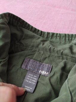 Chlapecká khaki bunda zn. H&M, vel. 80-86/12-18 měs. - 4