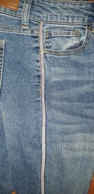 Dívčí skinny džíny/jeans, vel. 40, ale spíše vel. 164 - 4