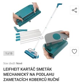 Zametač koberců Leifheit nepoužitý - 4