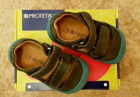 Protetika Berg Navy letní dětské kožené barefoot boty vel.19 - 4