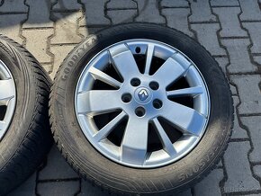 4x al kola 5x108 "16" + pneu zimní 205/55 R16 - 4