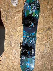 Snowboard Burton set, dítě. 120cm, boty 31,5 vel. - 4