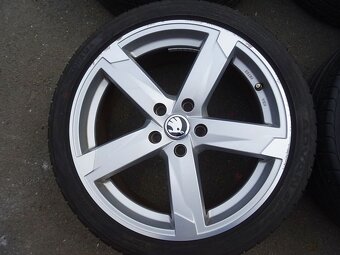 Alu disky Rondell na Škoda 18", 5x112,ET 48, letní sada - 4