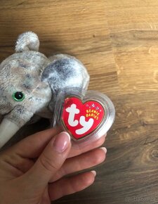 TY Elephant Beanie Baby - slon plyšový - 4