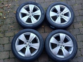 ALU kola,sada,originál ŠKODA TRITON, 215/55 R17, 5x112, TOP - 4