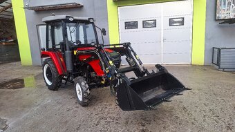 Predám Malotraktor 40hp 4x4 kabina + čelny nakladač - 4