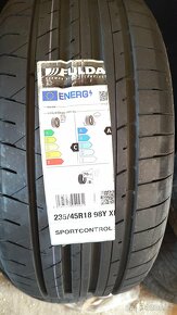 4ks nových letních pneu FULDA 235/45 R18 98Y XL - 4