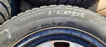 Obutá plechová kola Hankook 185/60R14 Zimní Nové - 4