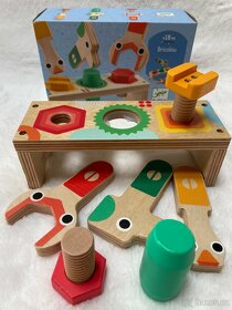 Djeco dřevěné nářadí a puzzle - 4
