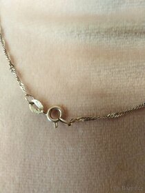 Stříbrný náhrdelník s kamínky - 4