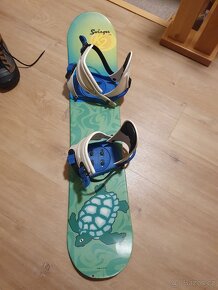 Detsky snowboard 110cm + boty - 4