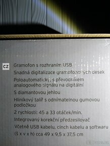 Gramofon z obchodu TCHIBO - s rozhraním USB. - 4